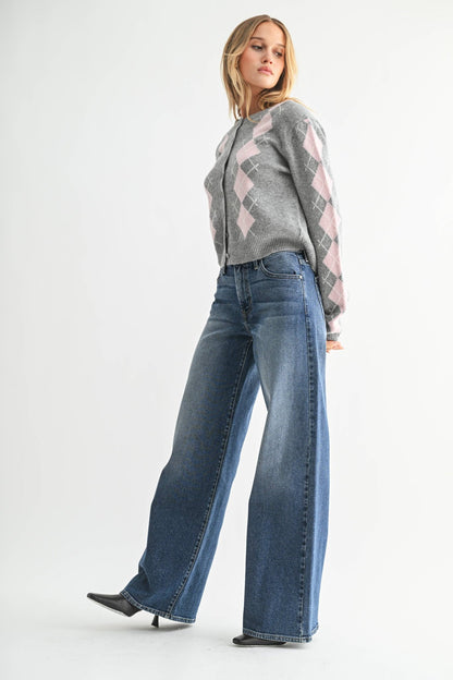 Ultra Wide Leg Denim Jeans - KJ Clothier