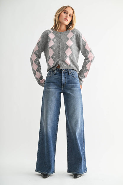 Ultra Wide Leg Denim Jeans - KJ Clothier