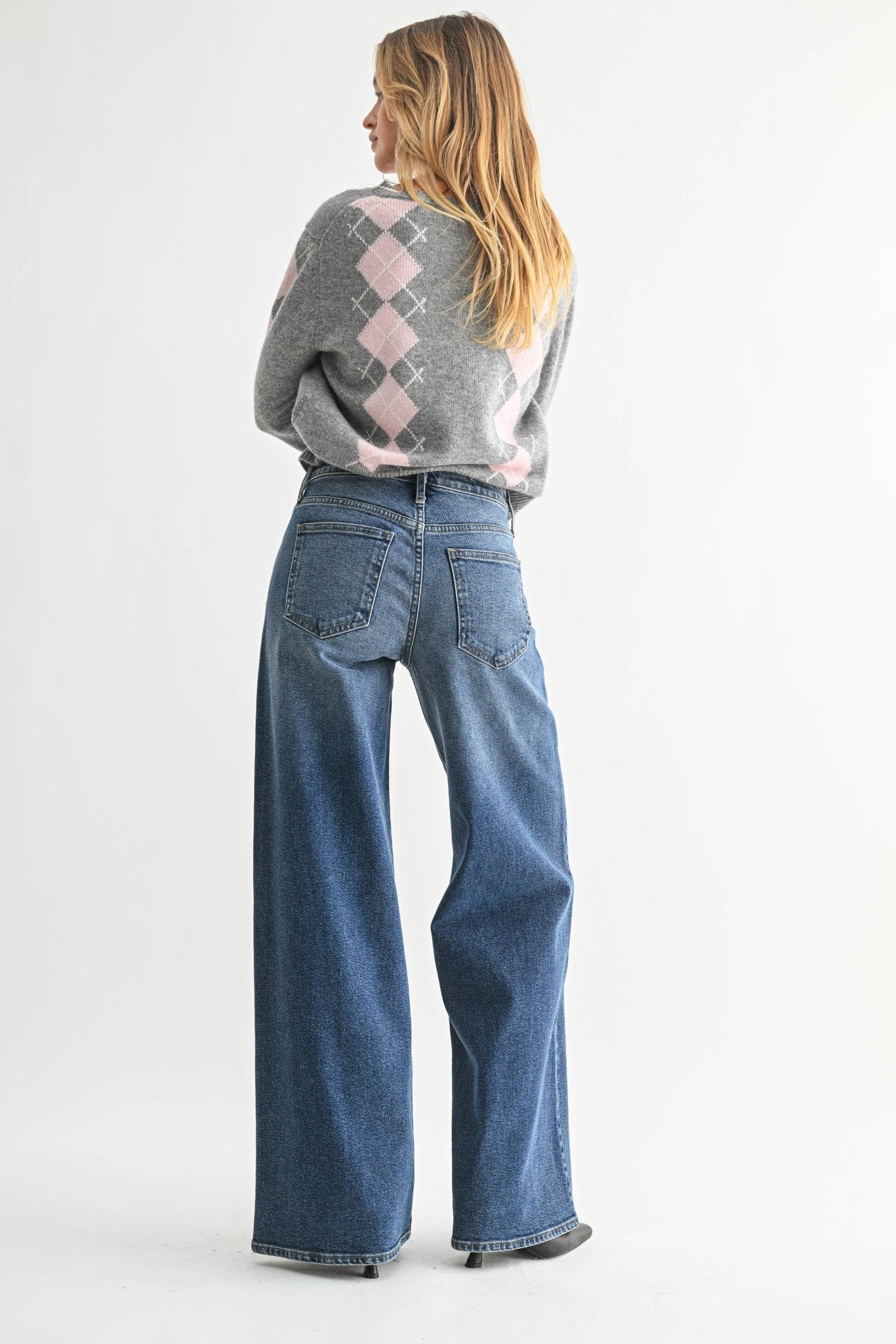 Ultra Wide Leg Denim Jeans - KJ Clothier