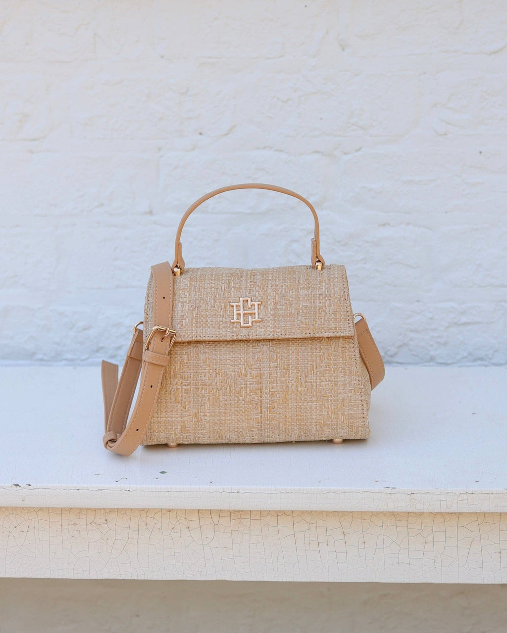 Vivienne Handbag - Straw Lattice - KJ Clothier