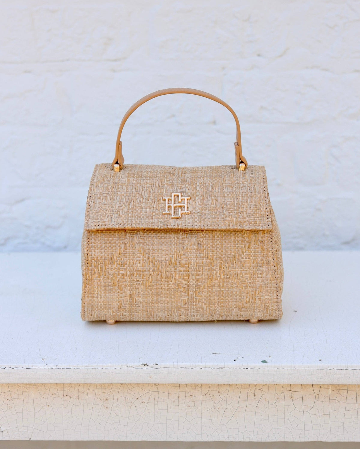 Vivienne Handbag - Straw Lattice - KJ Clothier