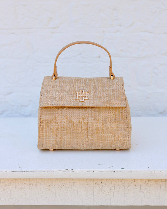 Vivienne Handbag - Straw Lattice - KJ Clothier