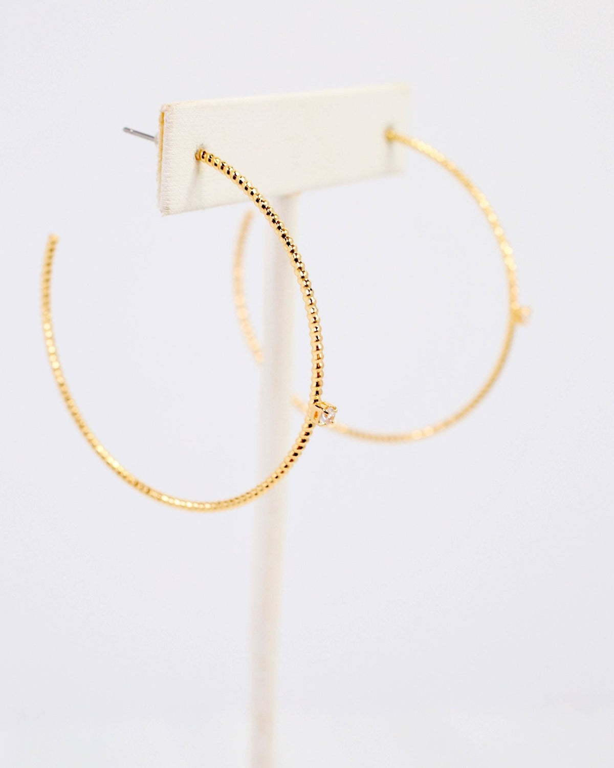 Watertown Textured Hoop Earring - Gold - KJ Clothier