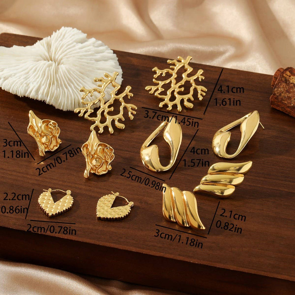 Winged Gold Earrings - KJ Clothier