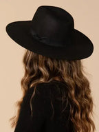 Women's Wide Brim Rancher Hat in Black - KJ Clothier