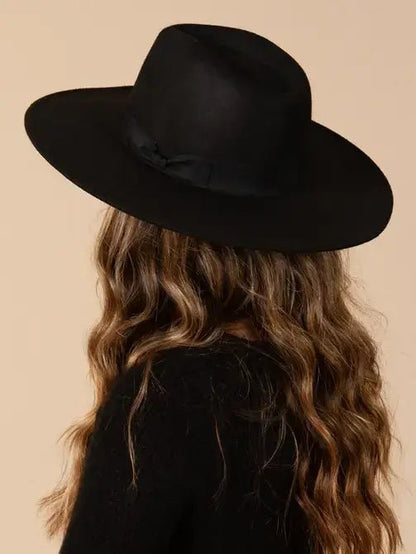 Women's Wide Brim Rancher Hat in Black - KJ Clothier