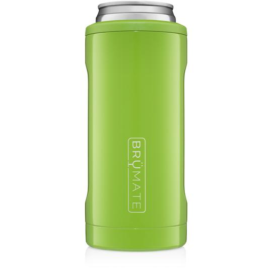 Brumate - Hopsulator Beer Cooler 12oz Slim Can | Electric Green