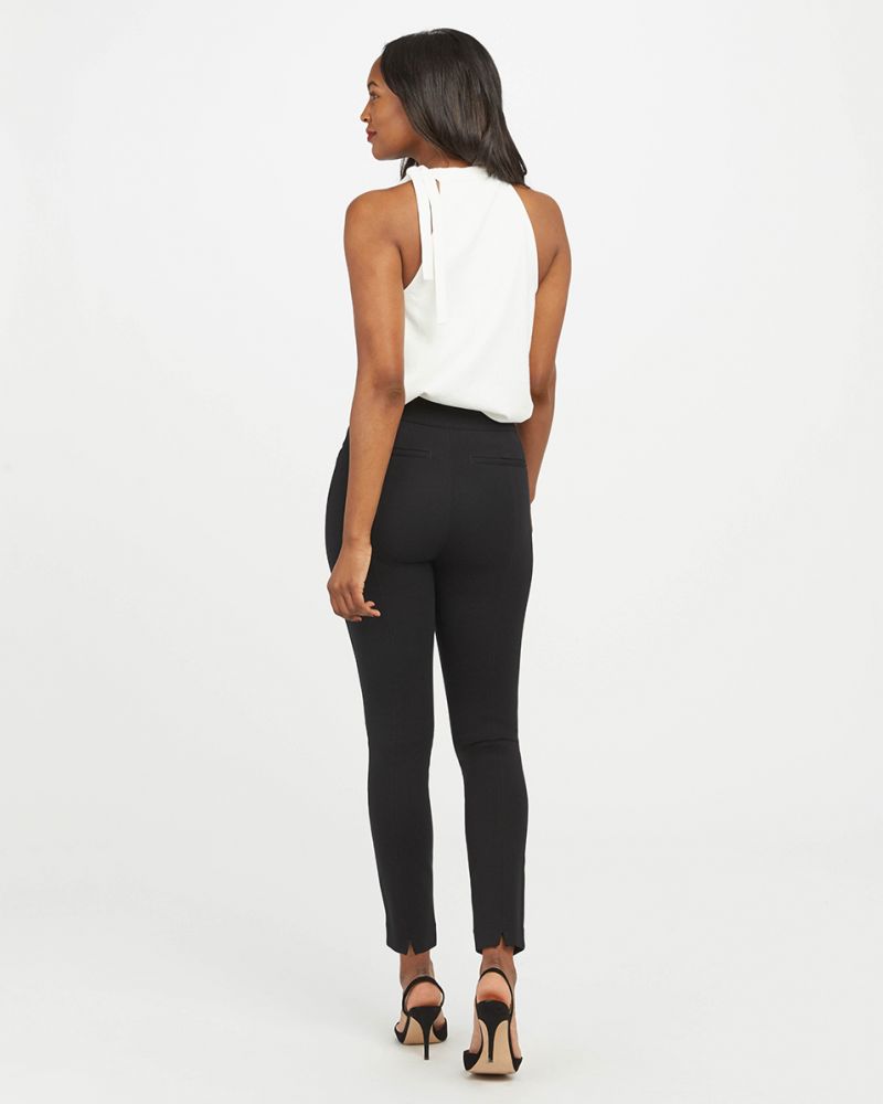 NEW Spanx The Perfect Black Pant Back Seam Skinny Pants Size M Petite