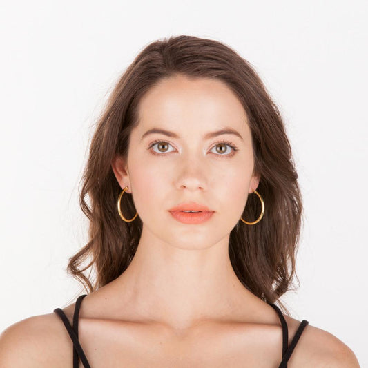 Sheila Fajl - Petite Everybody's Favorite Hoop - Polished Gold