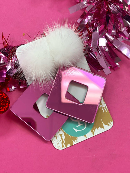 Taylor Shaye Designs - Pink Mirror Open Diamonds