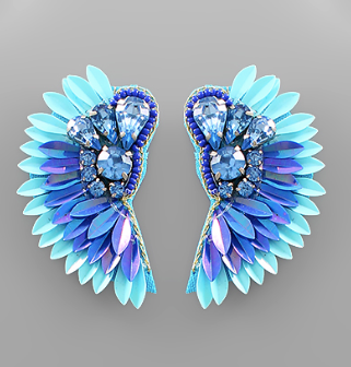 Ombre Jewelry Wing Earrings -2 colors