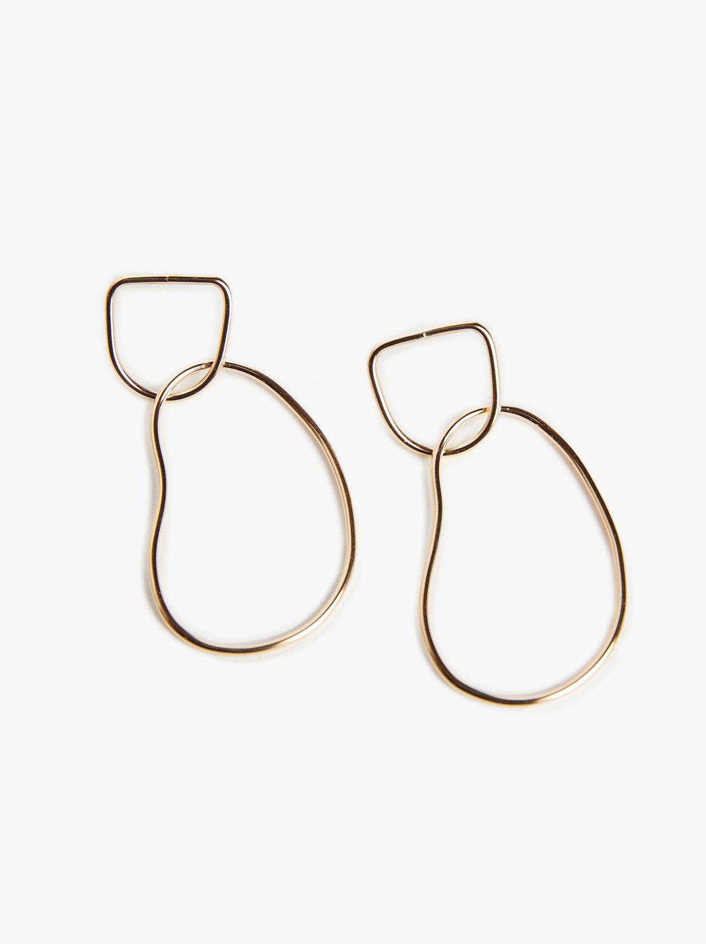 ABLE - Organic Drop Earrings - Gold-filled