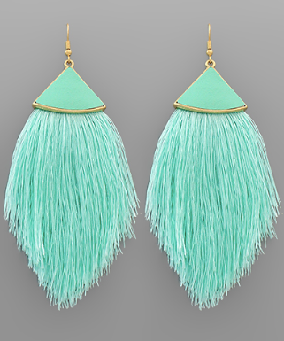 Fan & Tassel Earrings