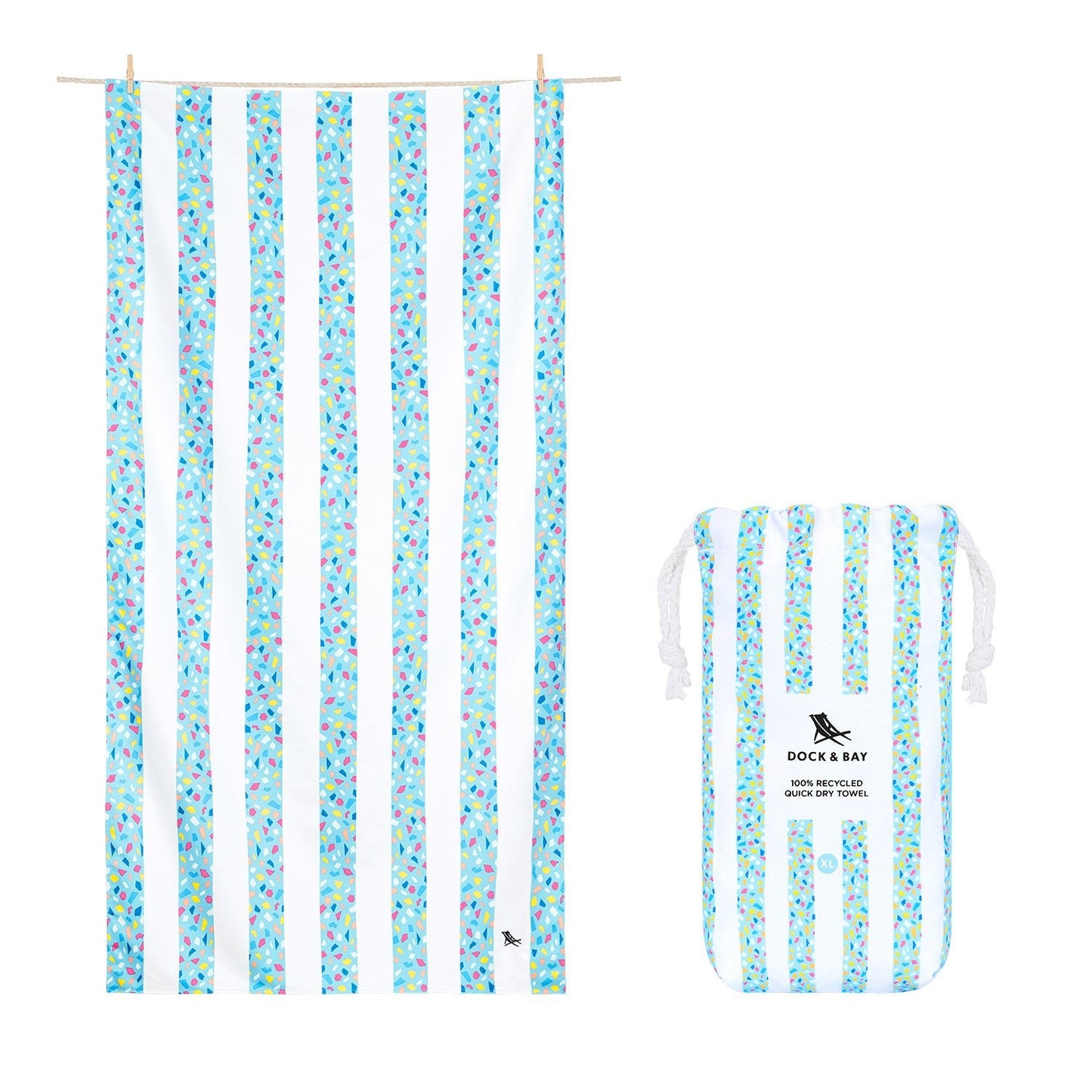 Dock & Bay Towels - Celebrations - Confetti Cannon - XL