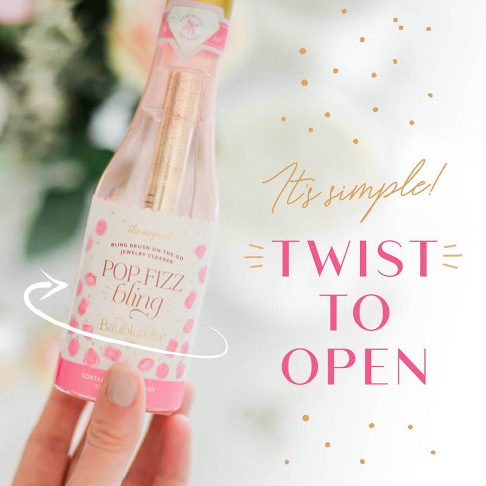 Baublerella - 'Pop, Fizz, Bling' Brush Jewelry Cleaner - KJ Clothier