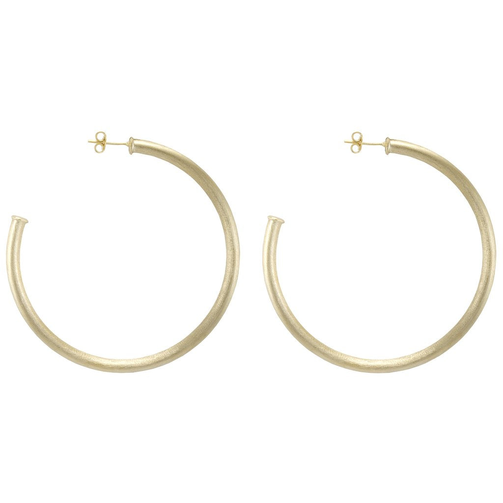 Sheila Fajl - Everybody's Favorite Hoops - Brushed Gold