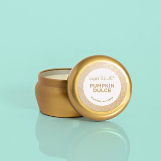 Capri Blue - Glam Mini Tin Candle - Pumpkin Dulce 3oz - KJ Clothier