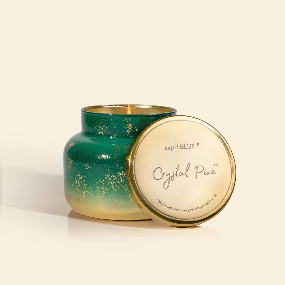 Capri Blue - Glimmer Signature Jar - Crystal Pine 19oz