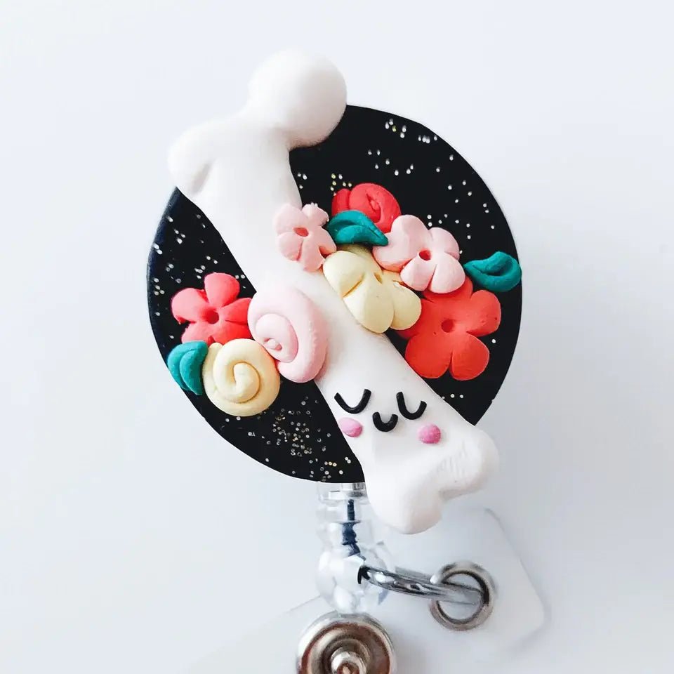 Floral Orthopedics Badge, Doctor Badge, Nurse Badge - KJ Clothier