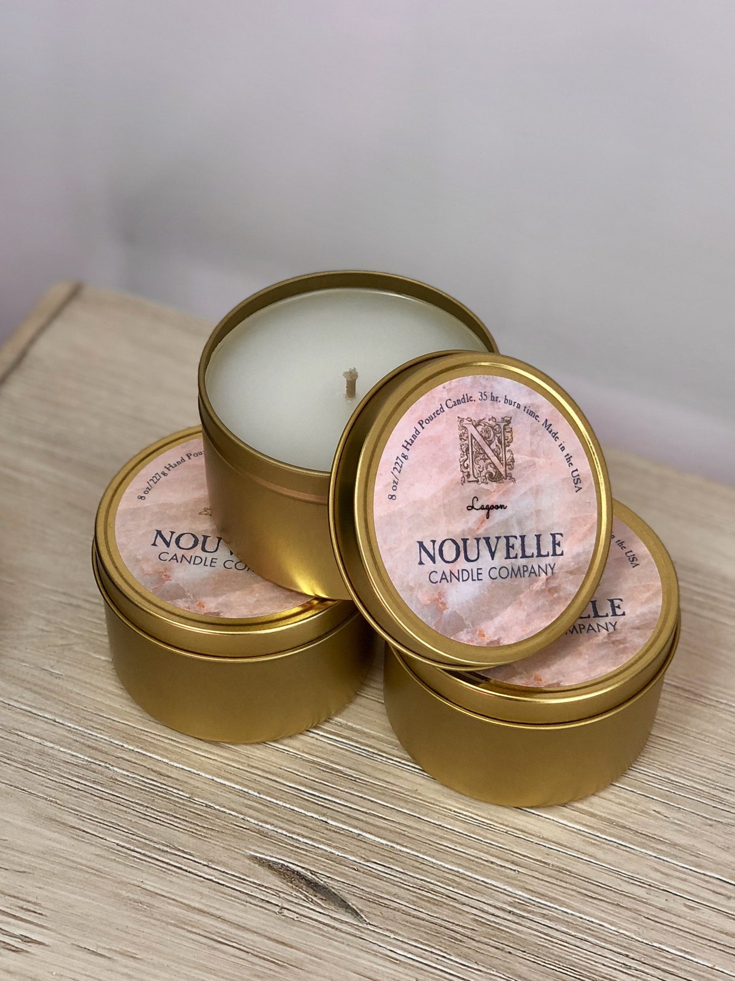 Nouvelle Candle Company - Large Tin Candle