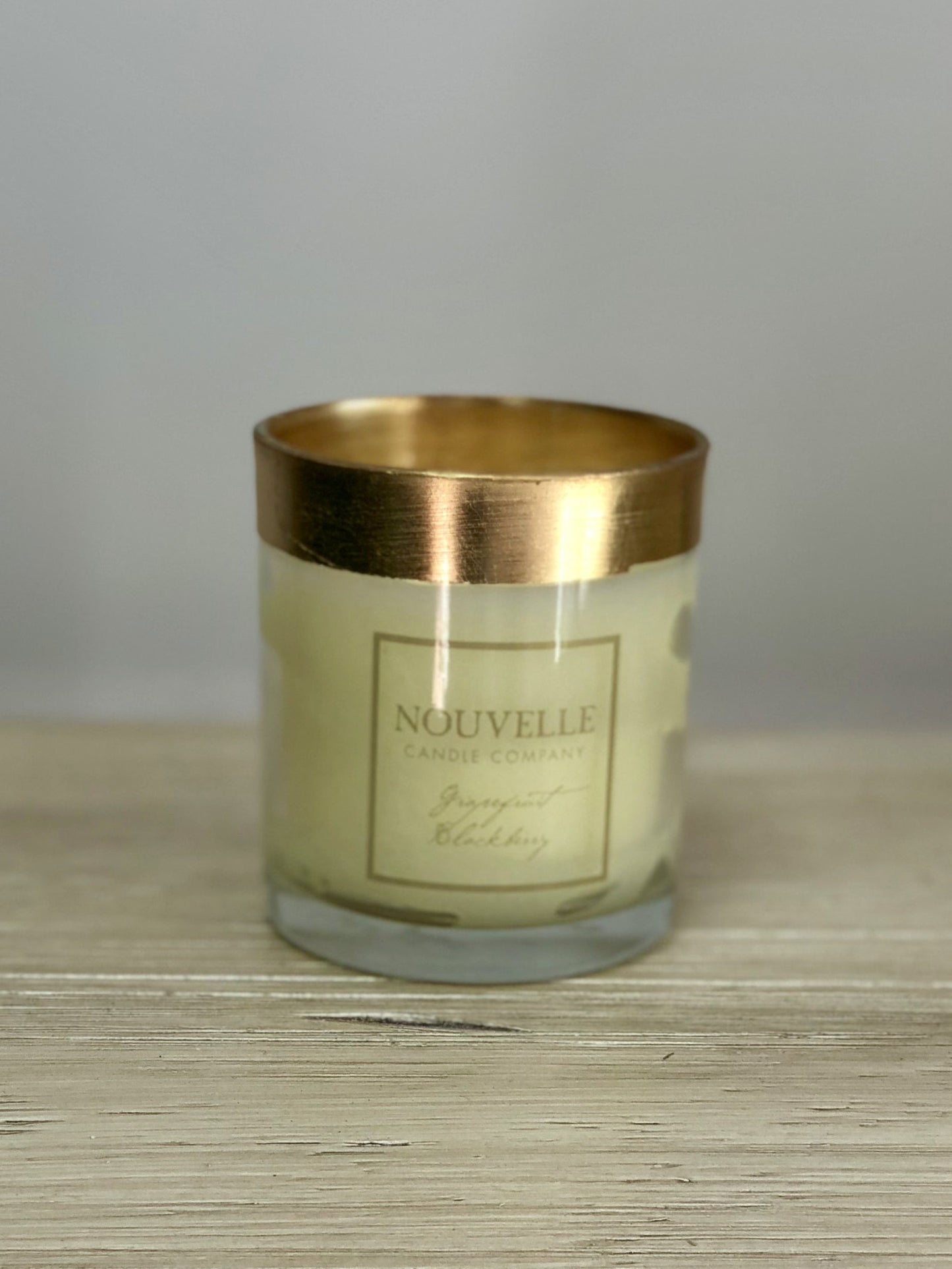 Nouvelle Candle Company - Large Boxed Gold Band Candle