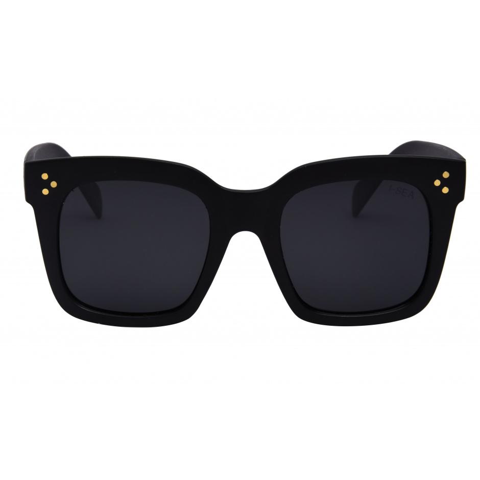 I-SEA Sunglasses - Waverly - Matte Black & Smoke Lens