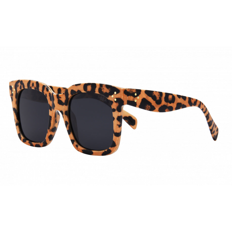 I-SEA Sunglasses - Waverly - Leopard / Black Polarized