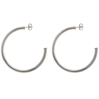 Sheila Fajl - Everybody's Favorite Hoops - Polished Silver