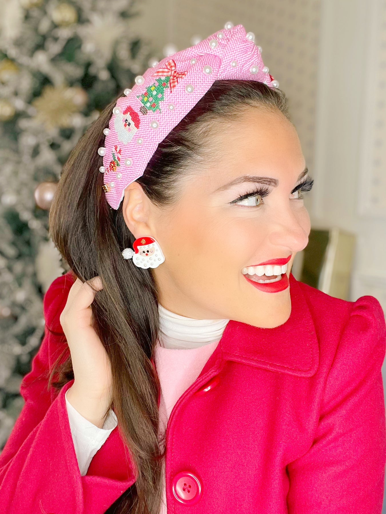 Brianna Cannon - Christmas 2022 Santa Earrings