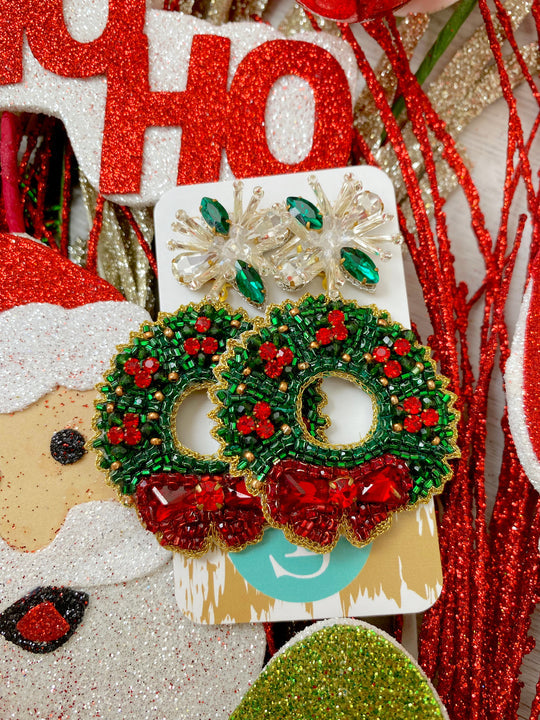 Taylor Shaye Designs - Christmas Wreath Earring