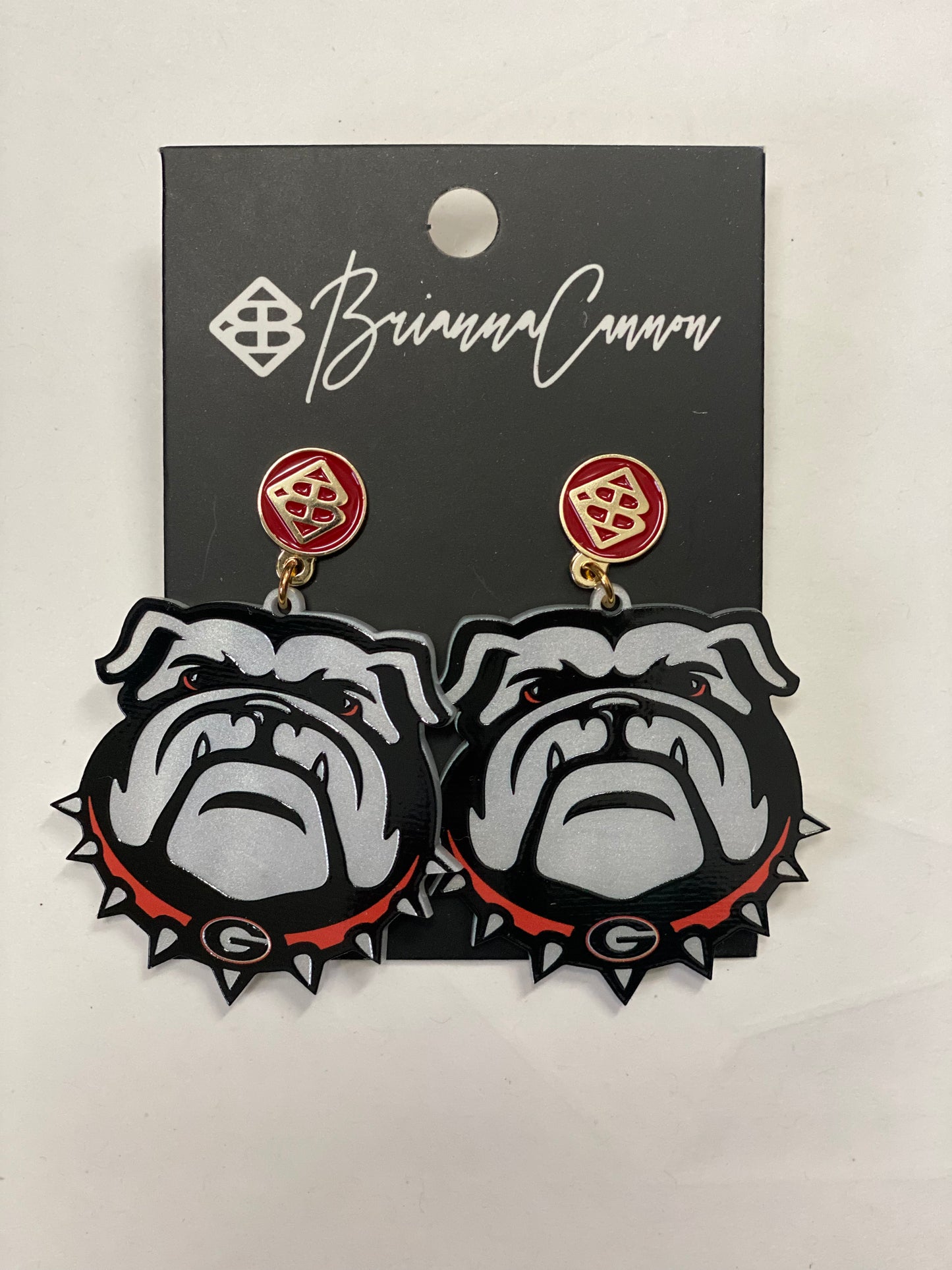 Brianna Cannon - Spike Bulldog Head Earrings