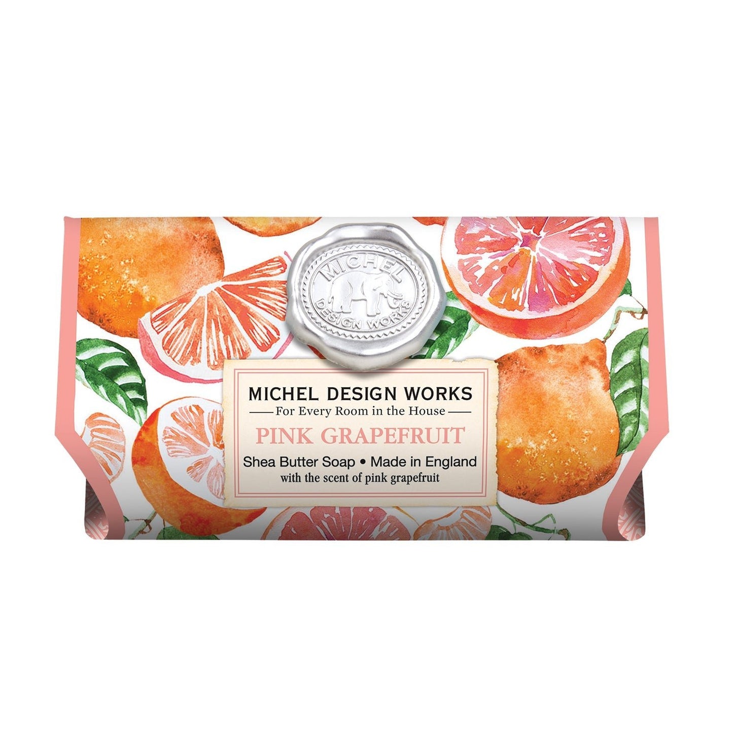 Michel Design Works - Large Bath Soap Bar - Pink Grapefruit - KJ Clothier