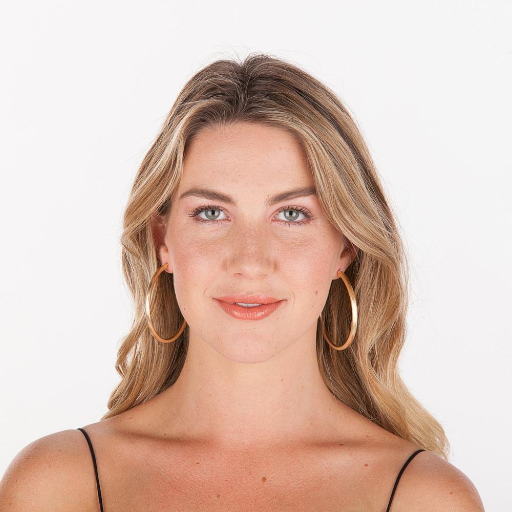 Sheila Fajl - Everybody's Favorite Hoops - Brushed Gold - KJ Clothier