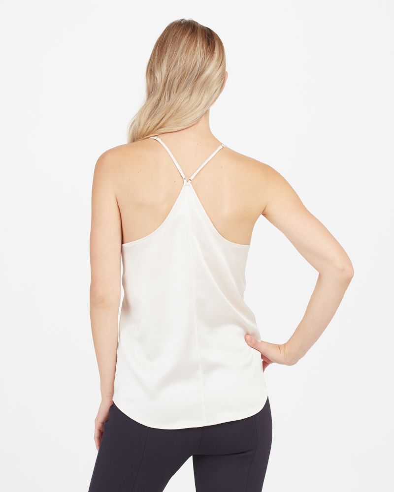 SPANX - V - Neck Racer Back Tank - Ivory - KJ Clothier