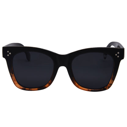 I-SEA Sunglasses - Stevie - Black Tort / Smoke Polarized